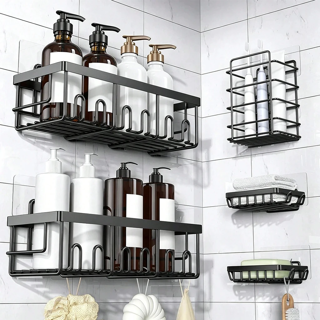 5-Piece Shower Organizer Set 1
