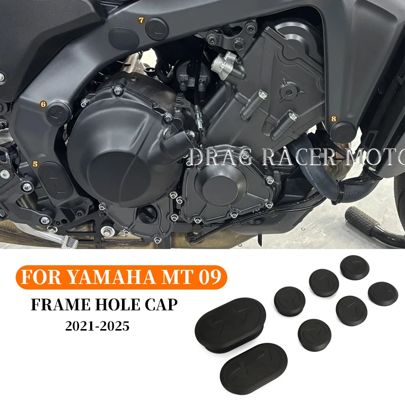

MT09 SP Frame Hole Cover Caps Plug For YAMAHA MT 09 MT-09 SP 2021 2022 2023 2024 2025 Motorcycle Frame Cap Decoration Kit