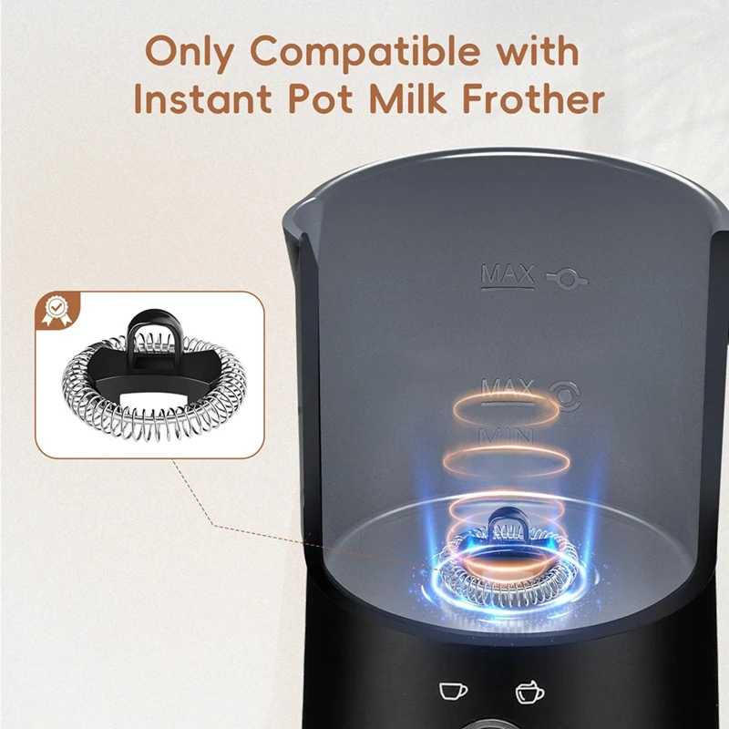 2 Pack Whisks for Milk Frother, Only for 4-in-1 Electric Milk Steamer-AD23