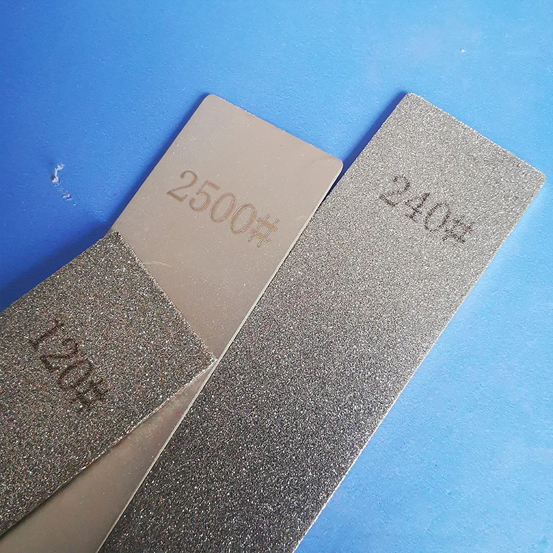 2pcs Diamond Stone Bar Kitchen Knife Sharpener Whetstone Grinding Sharpening Tool for Cutting Edge Correction