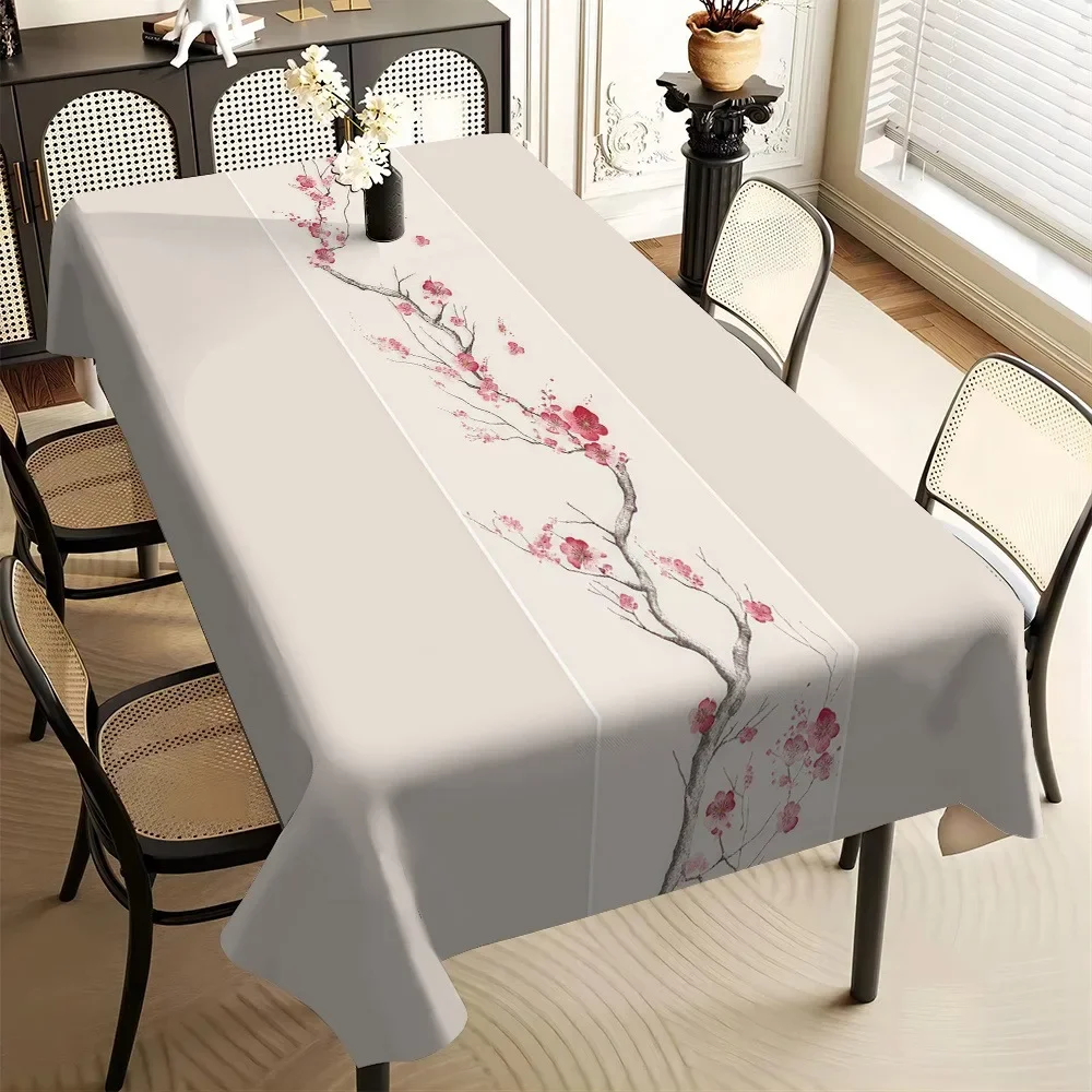 Decorative Printed Tablecloth, Modern European Style Table Cover for Home, Picnic, Holiday Party, and Room Decoration