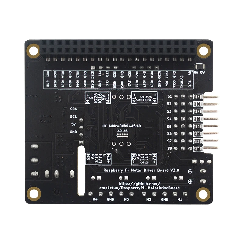 c Robot Motor Driver Board GPIO Expansion Board Suitable for Raspberry Pi 4th Generation 4B/3b+