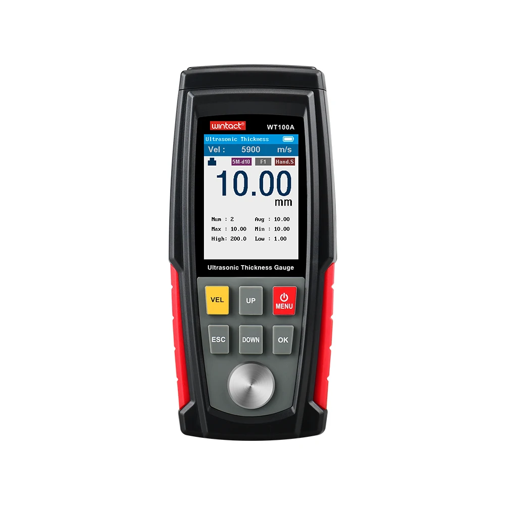 WT100A digital ultrasonic thickness gauge meter