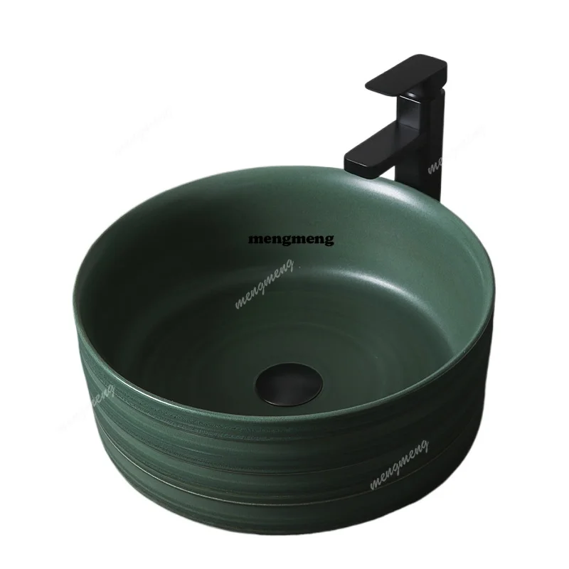 

Industrial fan table ceramic wash basin toilet color art basin bathroom washbasin household