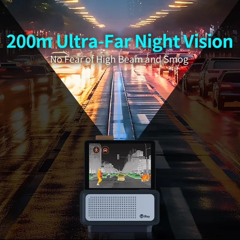 Vehicle Mounted Thermal Imaging Camera Automobile Interconnected Products Alarm Safety Driving Monitoring Systems