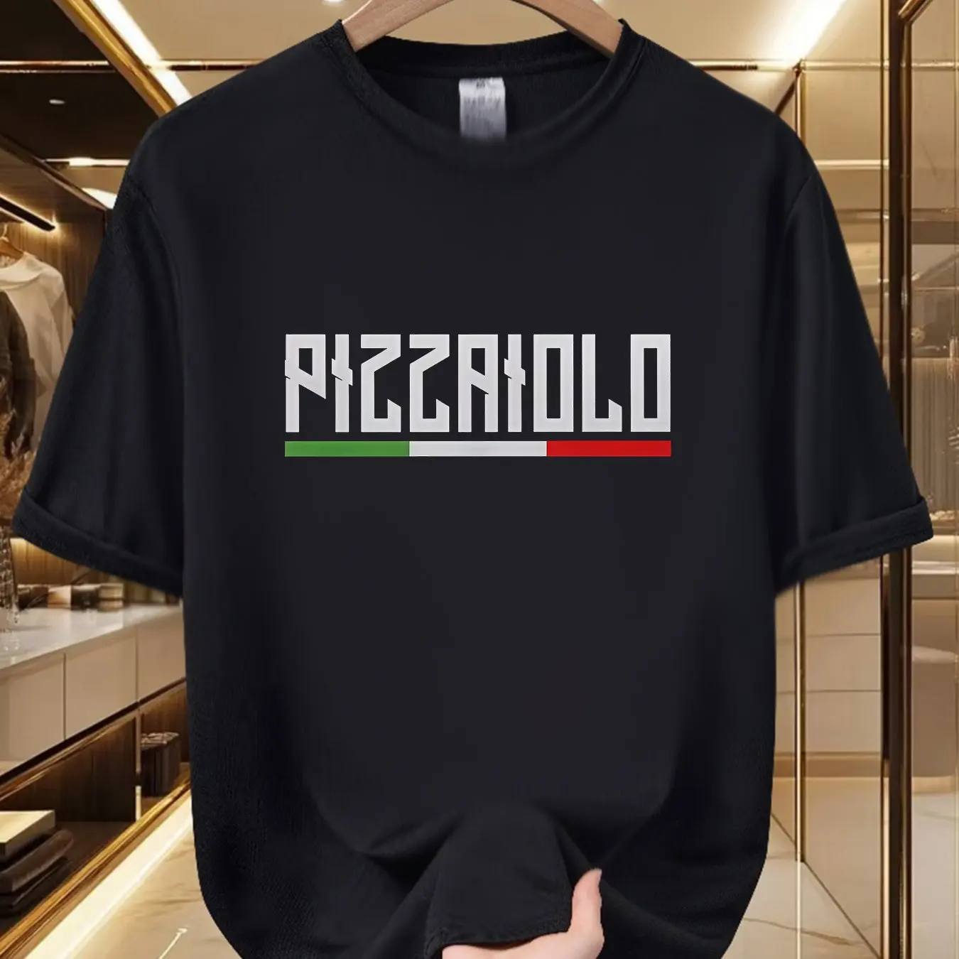 Italian Pizzaiolo Graphic Tshirt Casual Short Sleeve Tee for Men Women Pizza Chef Streetwear Unisex Tops