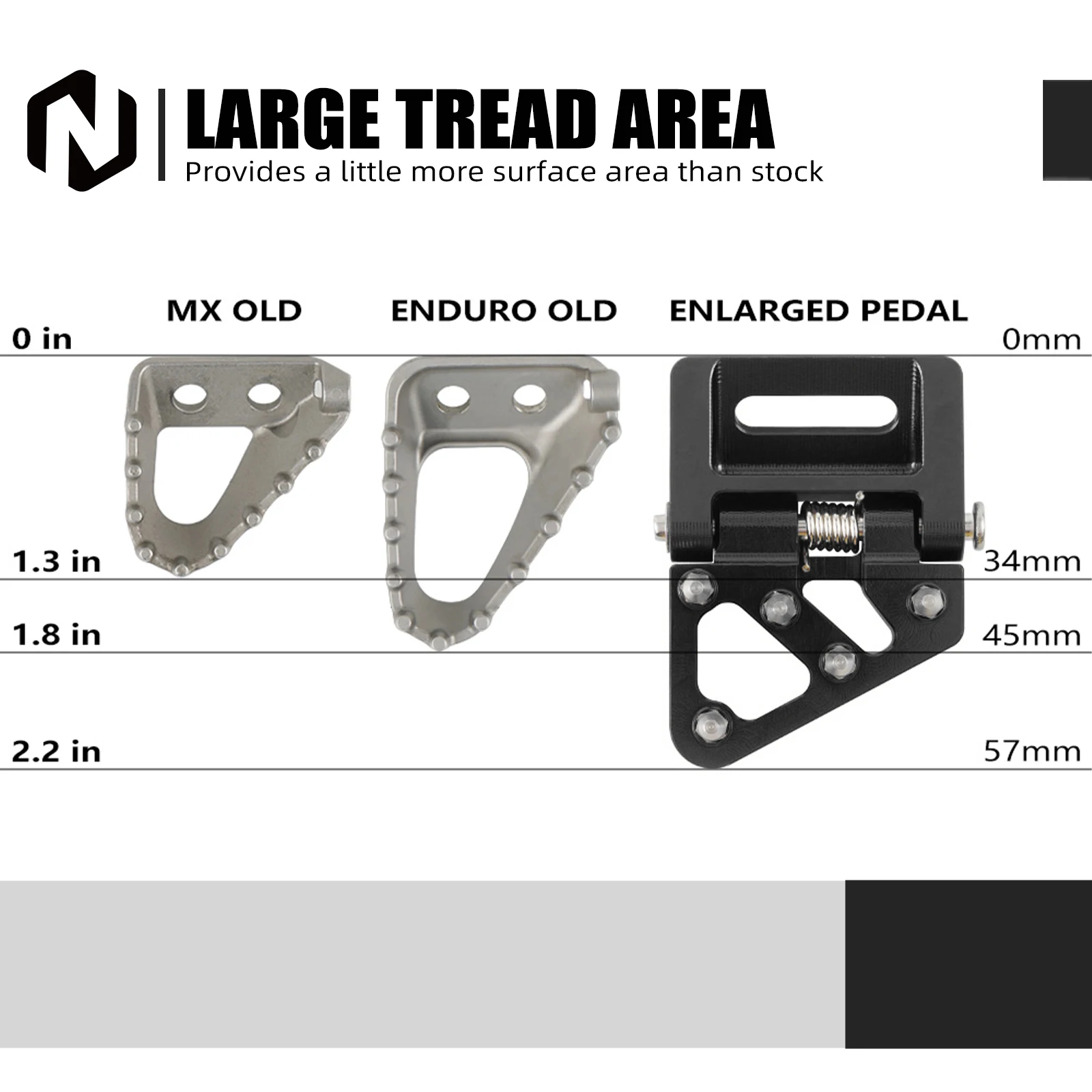 ​ ​ ل KTM EXC 300 TPI EXCF 350 EXC 450 SX 125 SXF 250 SXF 450 2017-2024 رافعة تحول تلميح و بدال فرامل تلميح ل Husqvarna TE 300