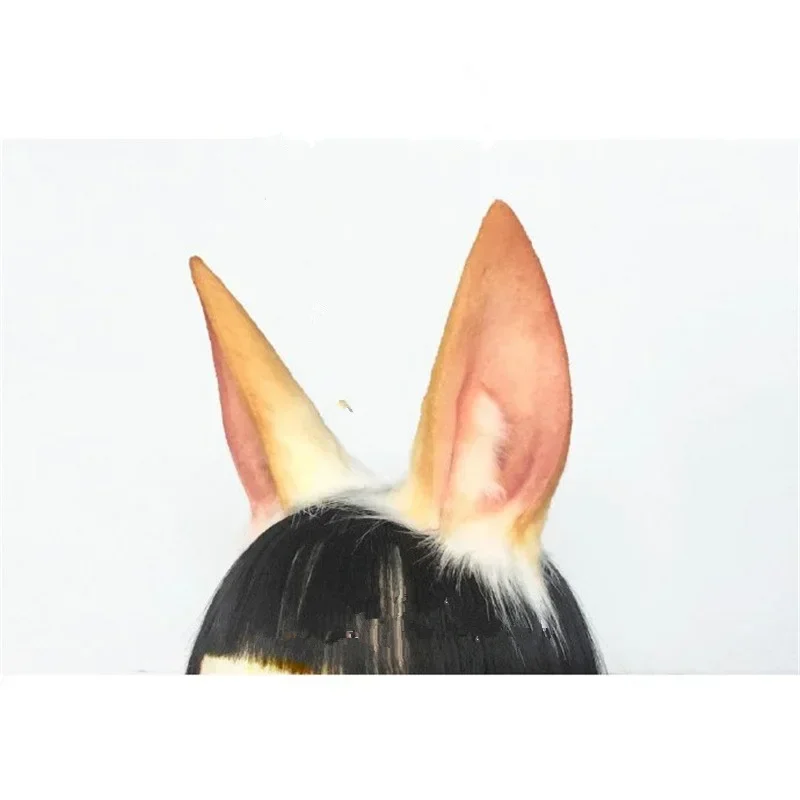 Custom Handmade Rabbit Bunny Cosplay Ears Hairhoop Headwear For Game Party Halloween Christmas Game Party Cosplay Prop