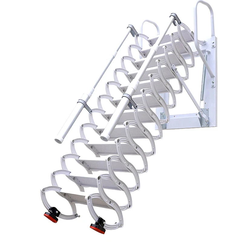 

high quality Manual carbon steel loft ladder, wall-mounted telc 00kg load-bearing capacity - steps 4 ° / ° climbing