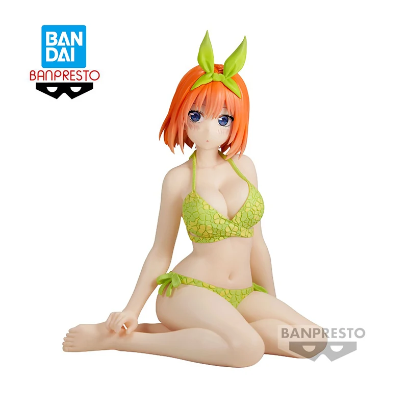 In Stock Anime Figure Original 12cm BANPRESTO Celestialvivi The Quintessential Quintuplets Nakano Yotsuba Model Toy Gifts