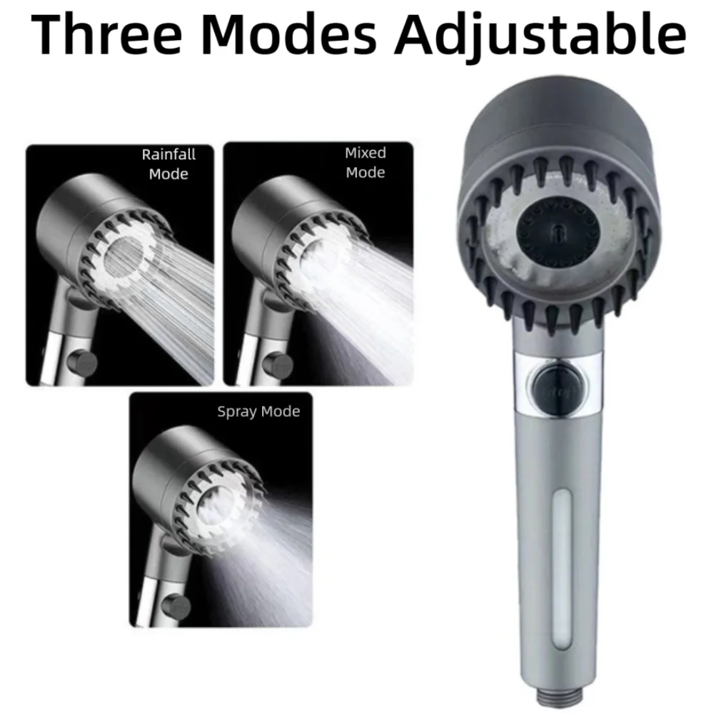 

Pressurized High-Pressure Shower Head Handheld Filter Element Massage Shower Head Visual Window Hose Filter Shower Head Bathroom