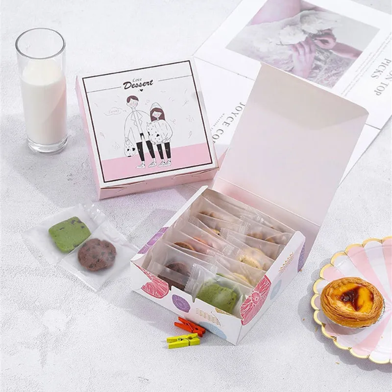 10 Stück Mooncake-Verpackungsboxen, Hersteller, Großhandel, Mitte des Herbstes, Festival, Geschenkbox, Eigelb, knusprig, 80 g, 4 Stück – Detail 6