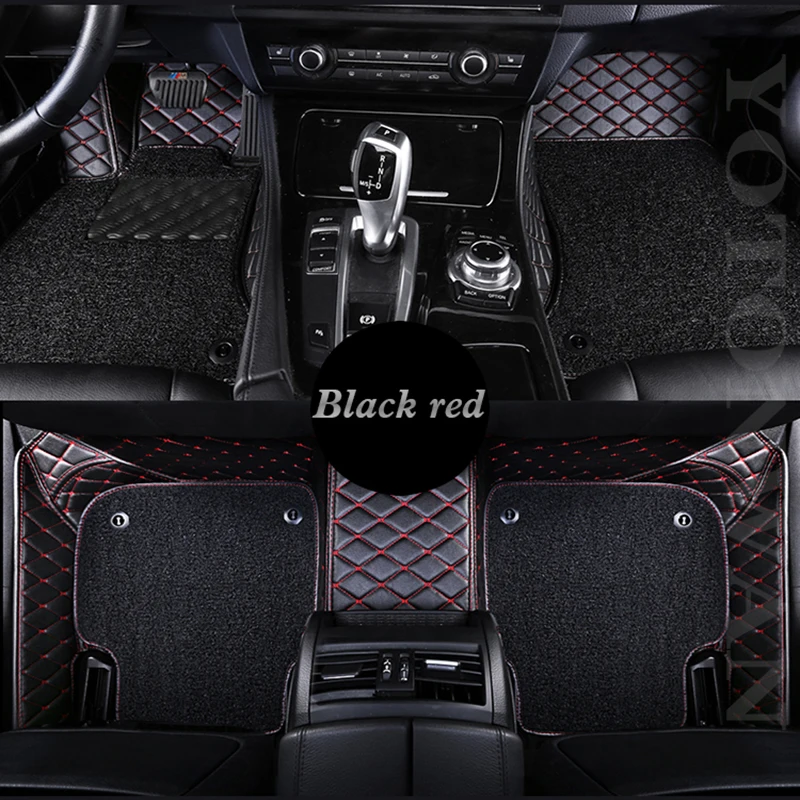 

YOTONWAN Silk Loop Car Floor Mat Double Layer Custom100％ For Luxgen All Models Luxgen 7 5 U5 SUV Auto Styling Auto Accessories