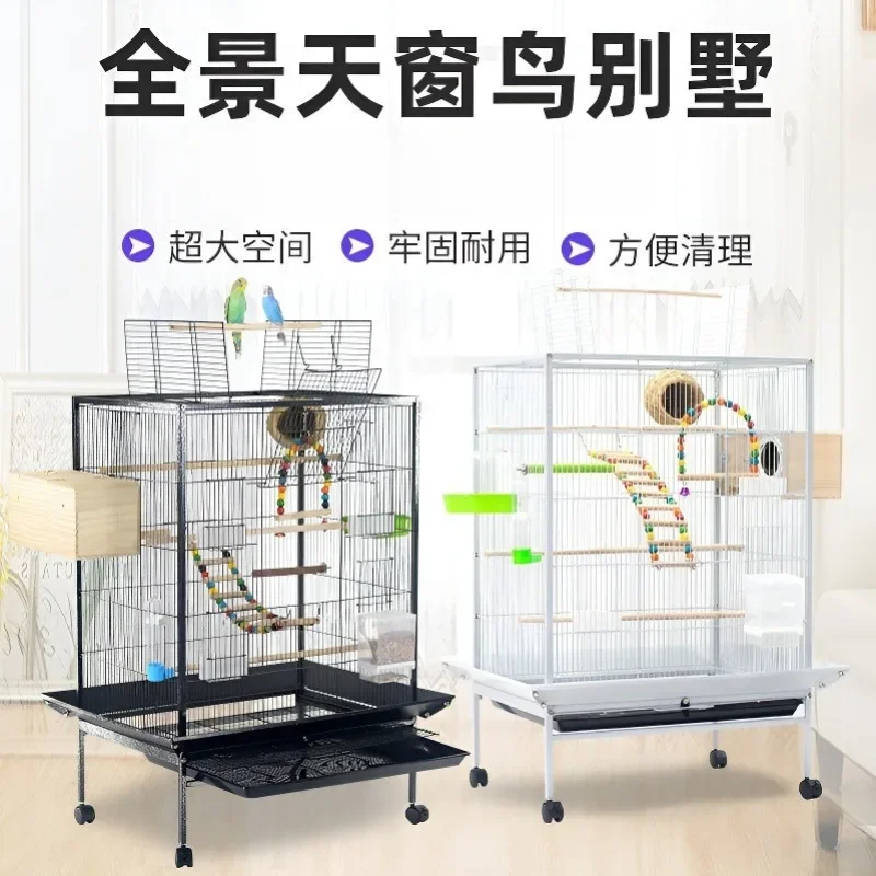 Medium Large Iron Bird Cage, Group Bird Cage Premium Bird Villa