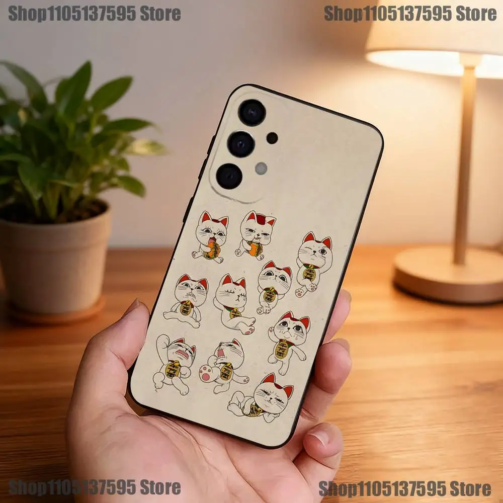 Чехол для телефона Cat D-Dandadan Turbo Granny для Samsung S25, S24, S21, S22, S23, S30, Ultra, S20, Plus, Fe, Lite, 5G, черный чехол