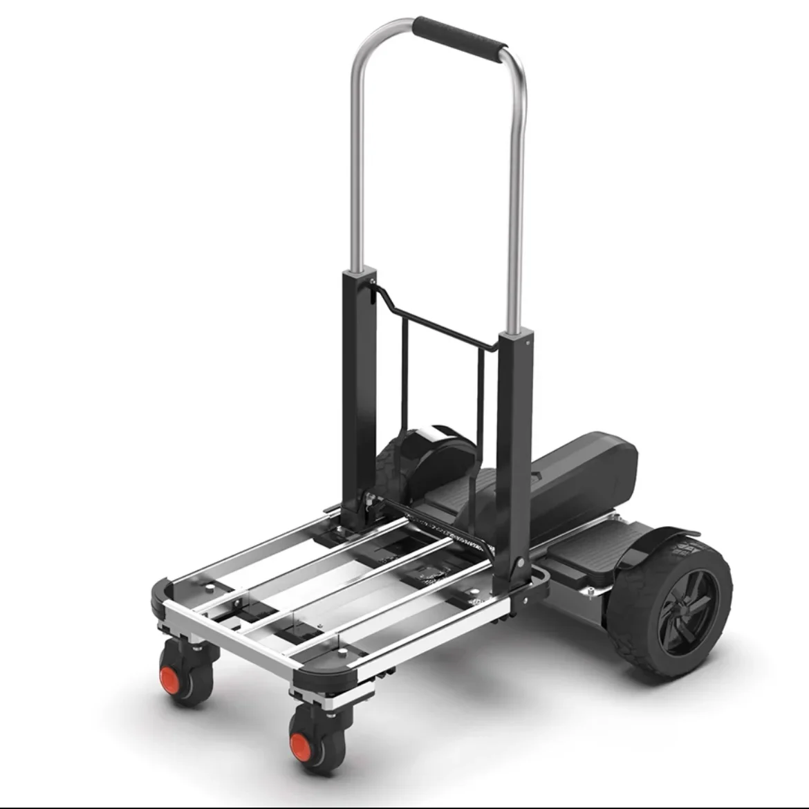Innovative Electric Somatosensory-Operated Material Handling Cart Capable of Carrying People