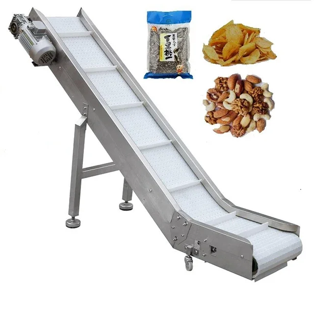 

Low Cost Index Flat Inclined Finished Product Exit Output Take Away Conveyor For Packed Bags Case Boxes Finished Output Conveyor