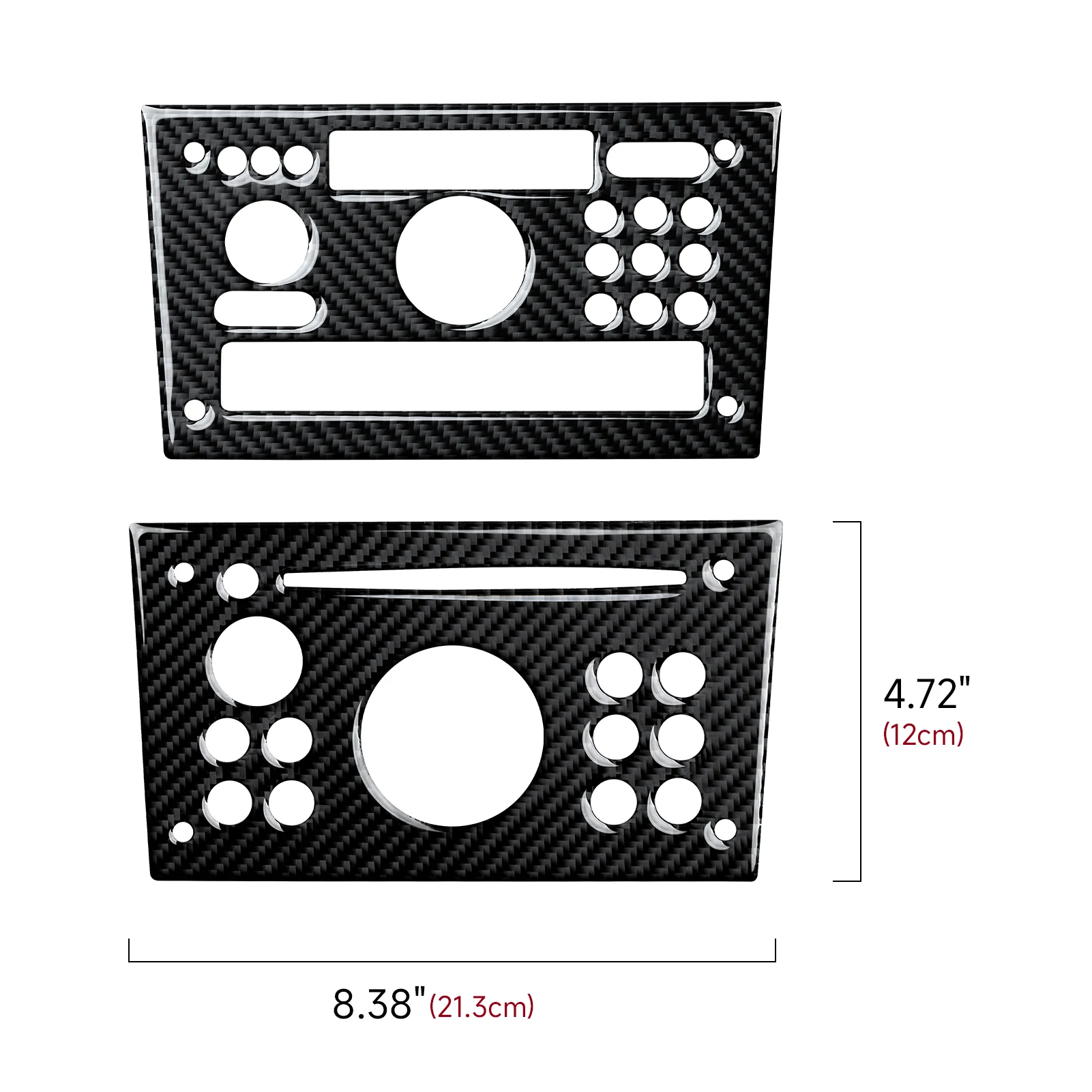 Adesivo de Fibra de Carbono para Interior. Painel de CD do Console Central do Carro. Para Opel Vita Combo C Meriva A Signum Corsa C Vectra C Tigra TwinTop