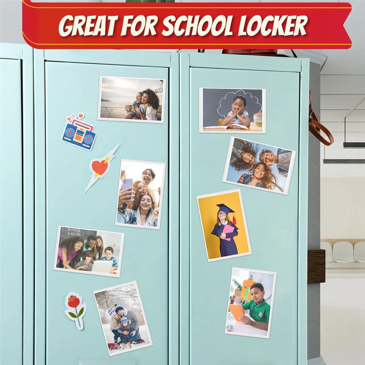 กรอบรูปใหม่ 12 แพ็คกรอบรูปแม่เหล็กตู้เย็น 6x4In,กรอบรูปแม่เหล็กสําหรับเด็ก,ครอบครัว,ภาพแม่เหล็กสีขาว