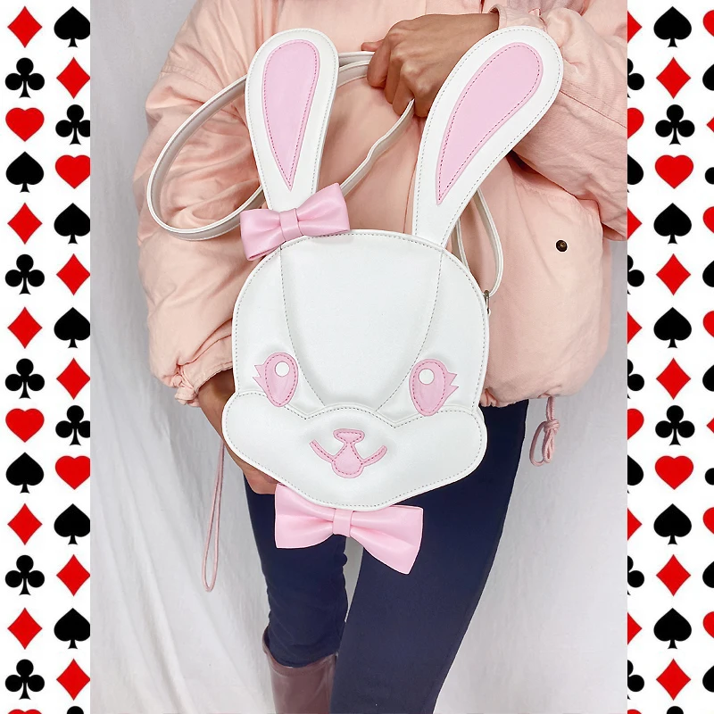 Kawaii Bunny Shaped Purses and Handbags for Women Cute Lolita Shoulder Bag Girls Crossbody Bag Fashion Cosplay Messenger Bag