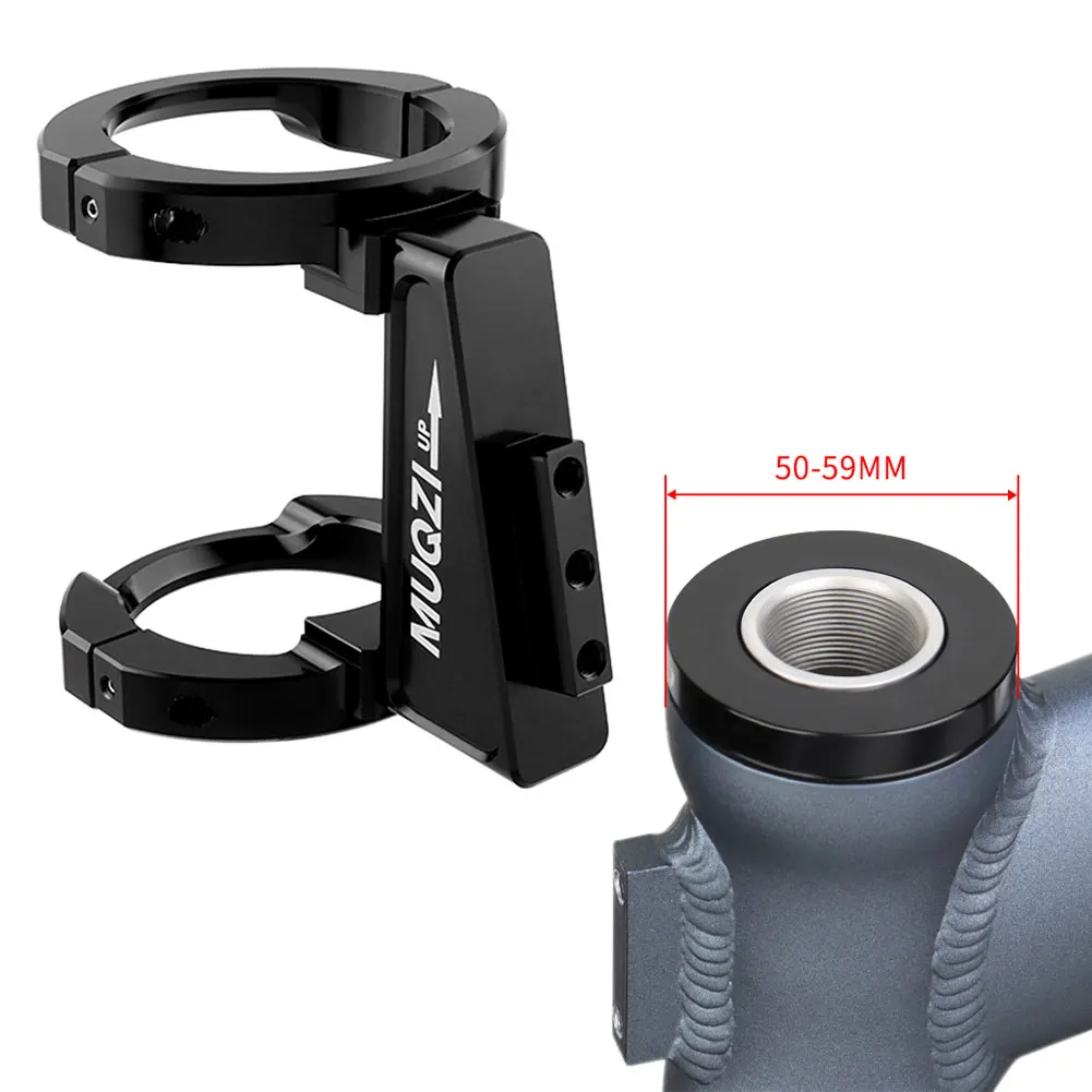 

Folding Bicycle Front Bag Carrier Mount Adapter Adjustable Clamp Ring Bike Front Bag Holder Adapter for Birdy Dahon 412 SP8