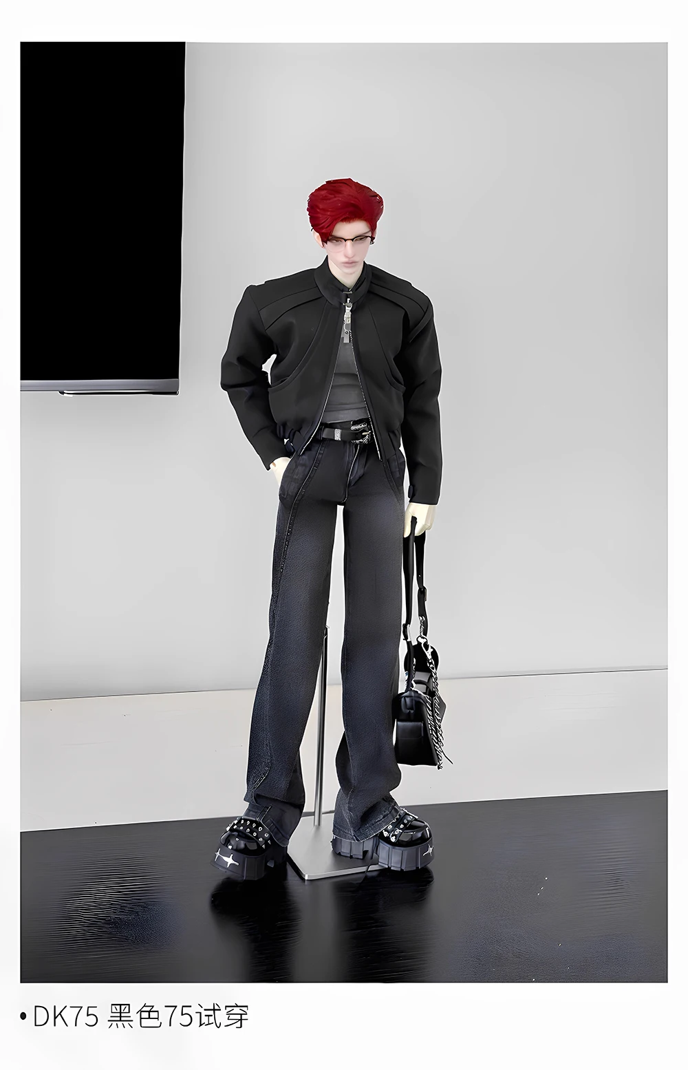 【Only Clothes】1/4 1/3 BJD Dolls Clothes Casual Loose Jeans Denim Pants for Big/Spacial 4 point 70/73/75 Uncle Toy Model DIY