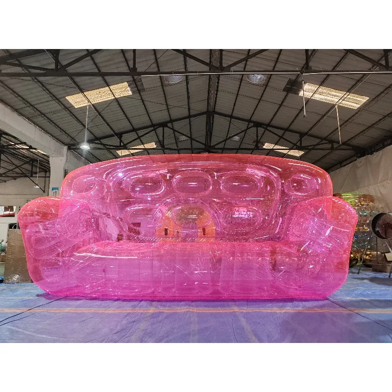 PVC inflatable sofa transparent inflatable sofa chair courtyard furniture