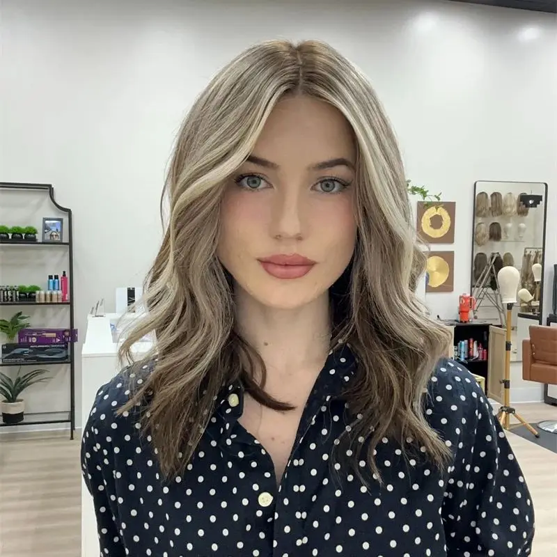 

Предварительно выщипанная линия волос Ombre Пепельно-коричневый HD Прозрачный парик фронта шнурка 14-дюймовый короткий волнистый боб Женский парик Косплей Ежедневные парики для вечеринок