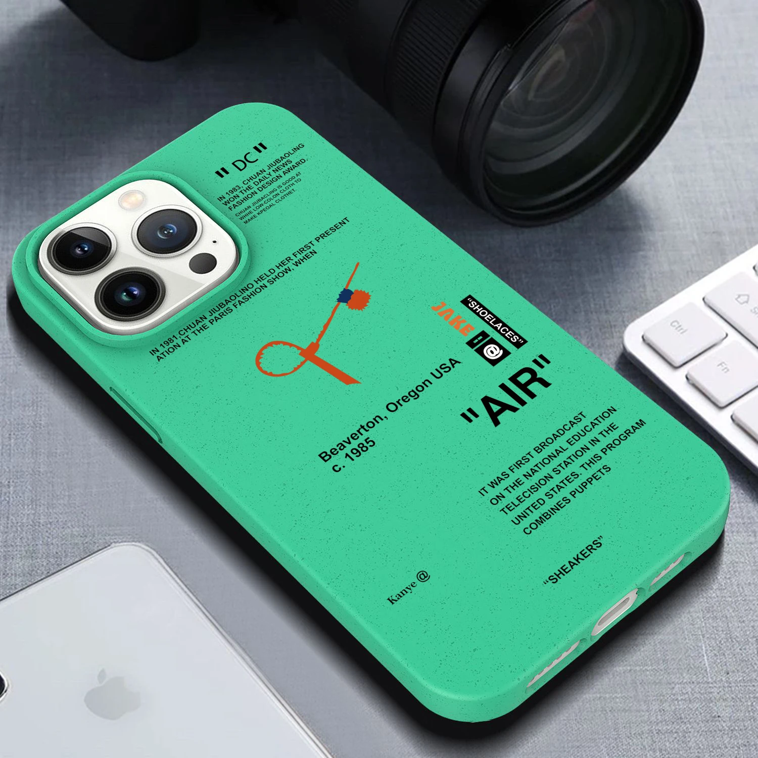 Degrade Silicone Soft Case For Iphone 15 14 13 12 11 Pro Max Mini 7 8 Plus X Xs Xr Max Shoe Laces Phone Cover Anti Drop Funda