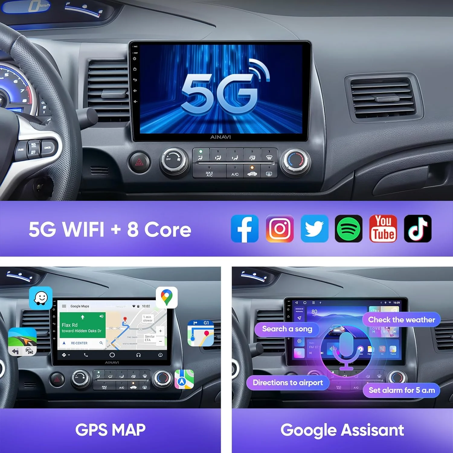 Android 14 Wi-Fi + 4G Carplay автомобильное радио для Toyota Avensis T27 2009-2015 правая навигация GPS видеоплеер стерео мультимедиа DVD DSP