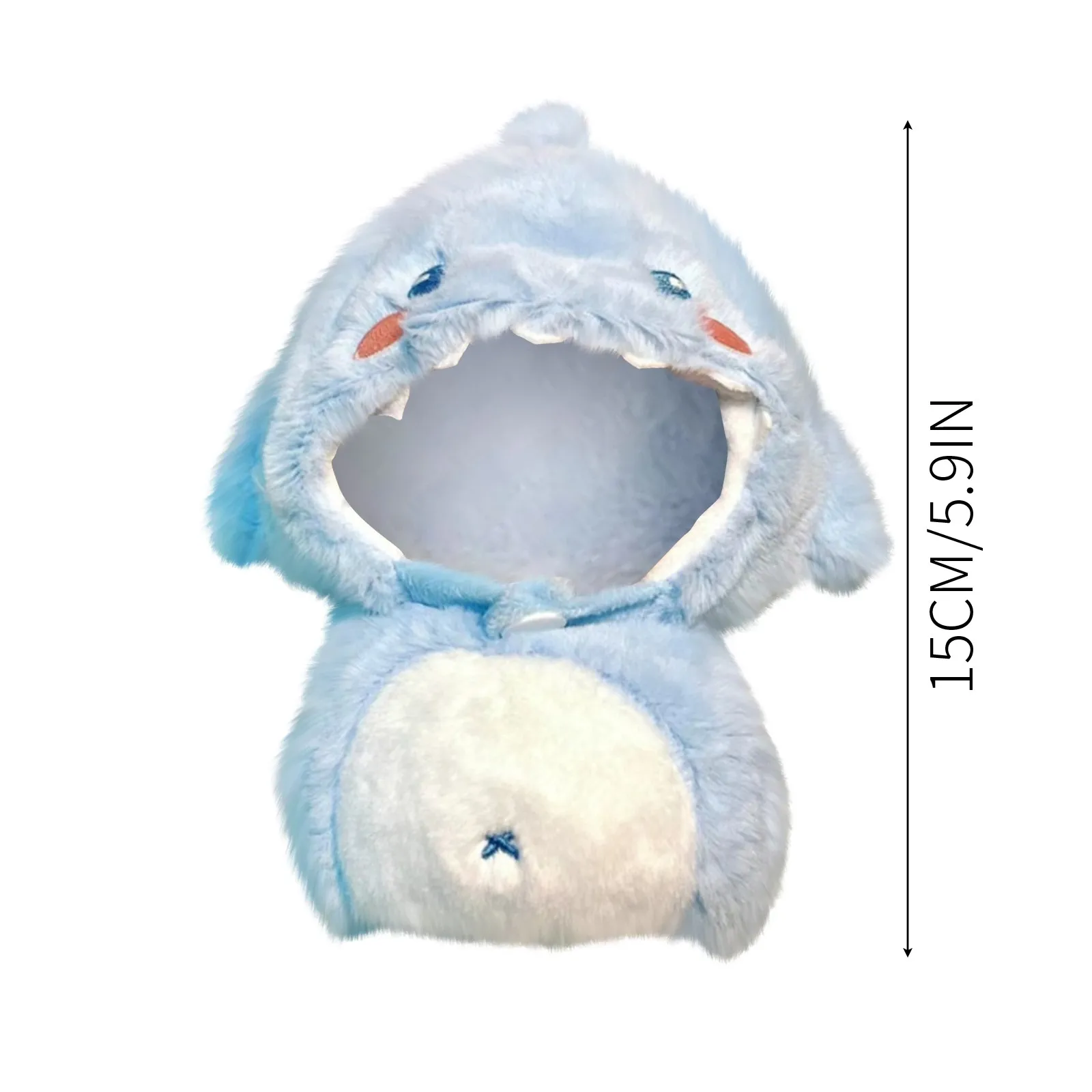 Mini ropa bonita para muñecas de peluche, solo atuendo, accesorios de ropa para muñecas Labubu de 17cm, conjunto de tiburón azul, regalos DIY para niños