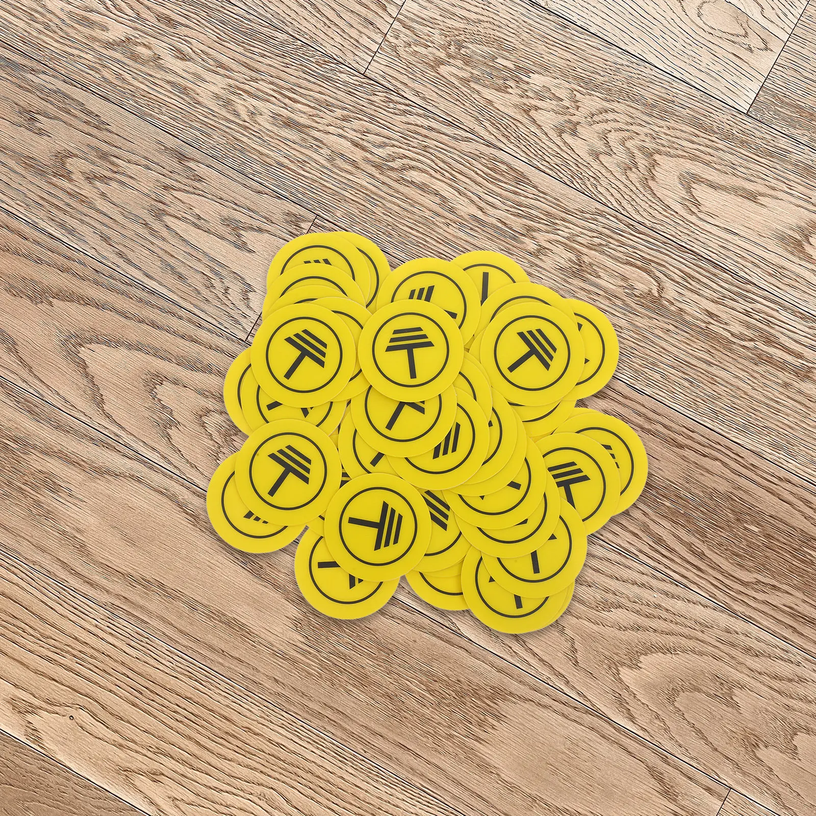 50Pcs Grounding Warning Signs 5Cm Triangular Reflective PVC Electric Safety Tags for Grounding Rods Electrical Panels Wire