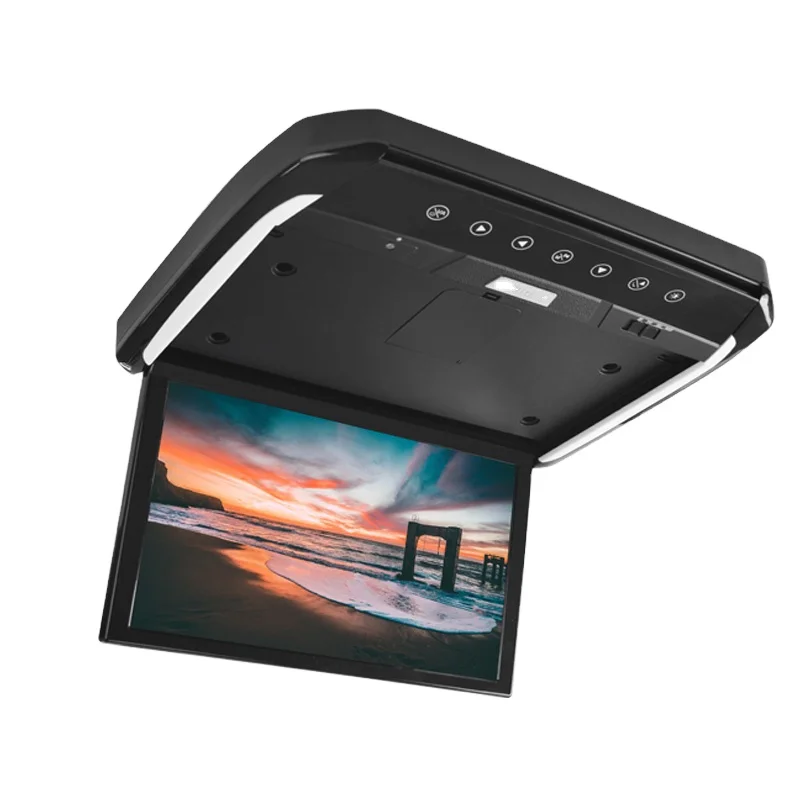 15.6 Inch 1920*1080 Car Roof Ceiling Monitor IPS Screen Android12 Universal Multimedia Video Player Mirror Link Remote Control