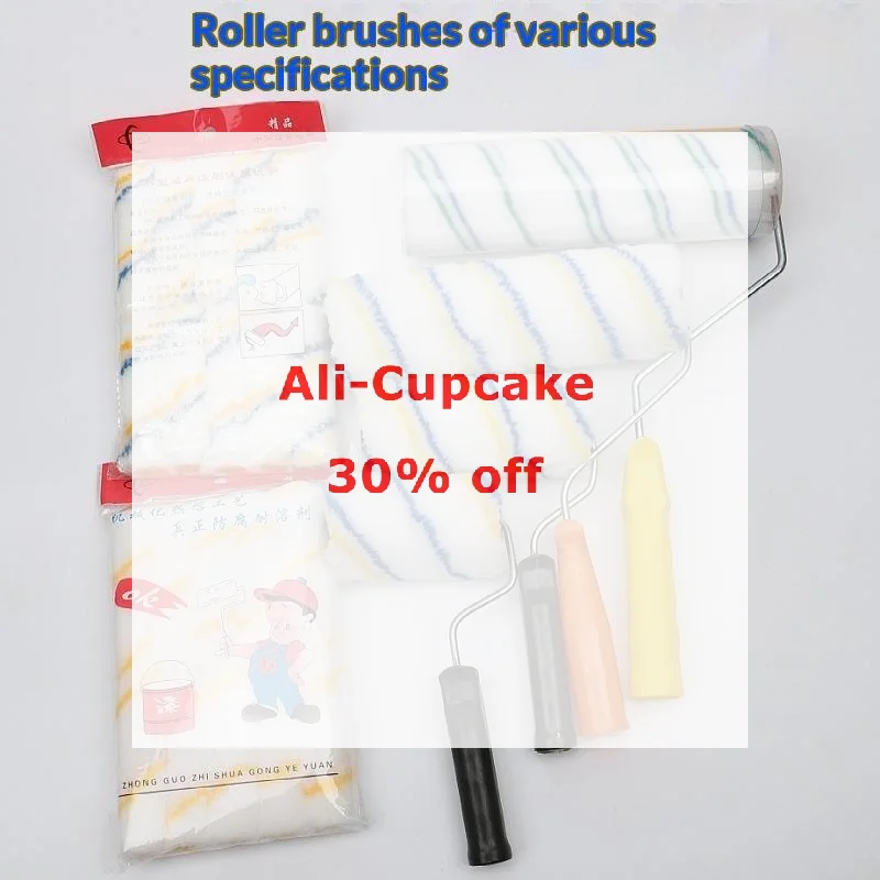 Paint Roller Brush Multiple Sizes High Density Lint Free Fabric Perfect For Home Wall Painting DIY Renovation Projects
