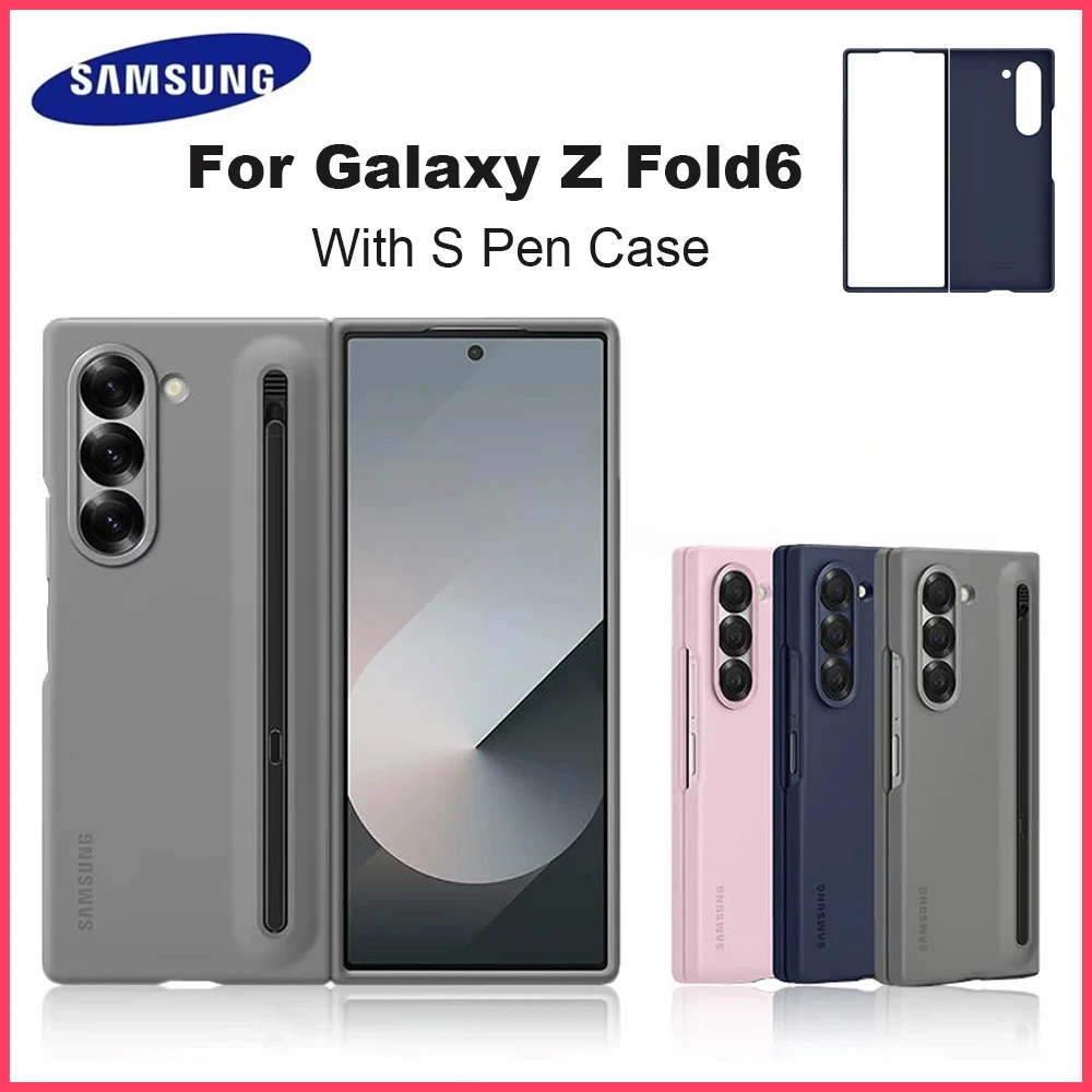 

Original SAMSUNG Galaxy Z Fold6 S Pen Case Smartphone Cover with Built-in S Pen Protective Cover Shockproof EF-OF95