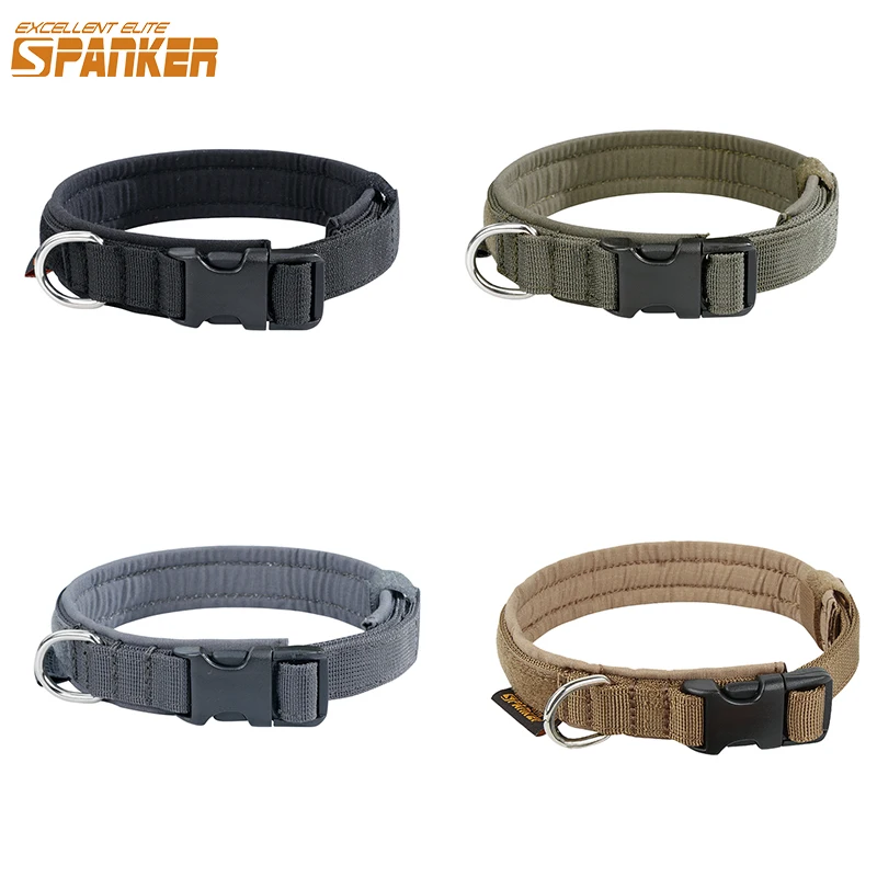 Tactical Dog Collar Adjustable Pet Nylon Training Dogs Collar For Teddy  Pomeranian Puppy Dogs Accessories