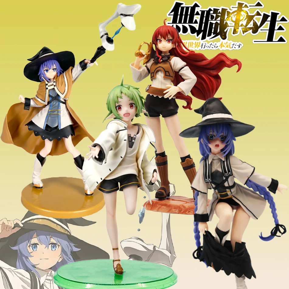 25cm Anime Mushoku Tensei Jobless Reincarnation Roxy Migurdia Actionfigur mit Lebendigen Details, PVC Sammlerstück, Dekorationsmodell, Spielzeug