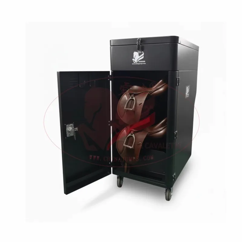 

Durable Storage Steel Horse Tack Box Durable Saddle Locker Customized Saddle Storage Box with 3 Sizes,Horse Saddle Box