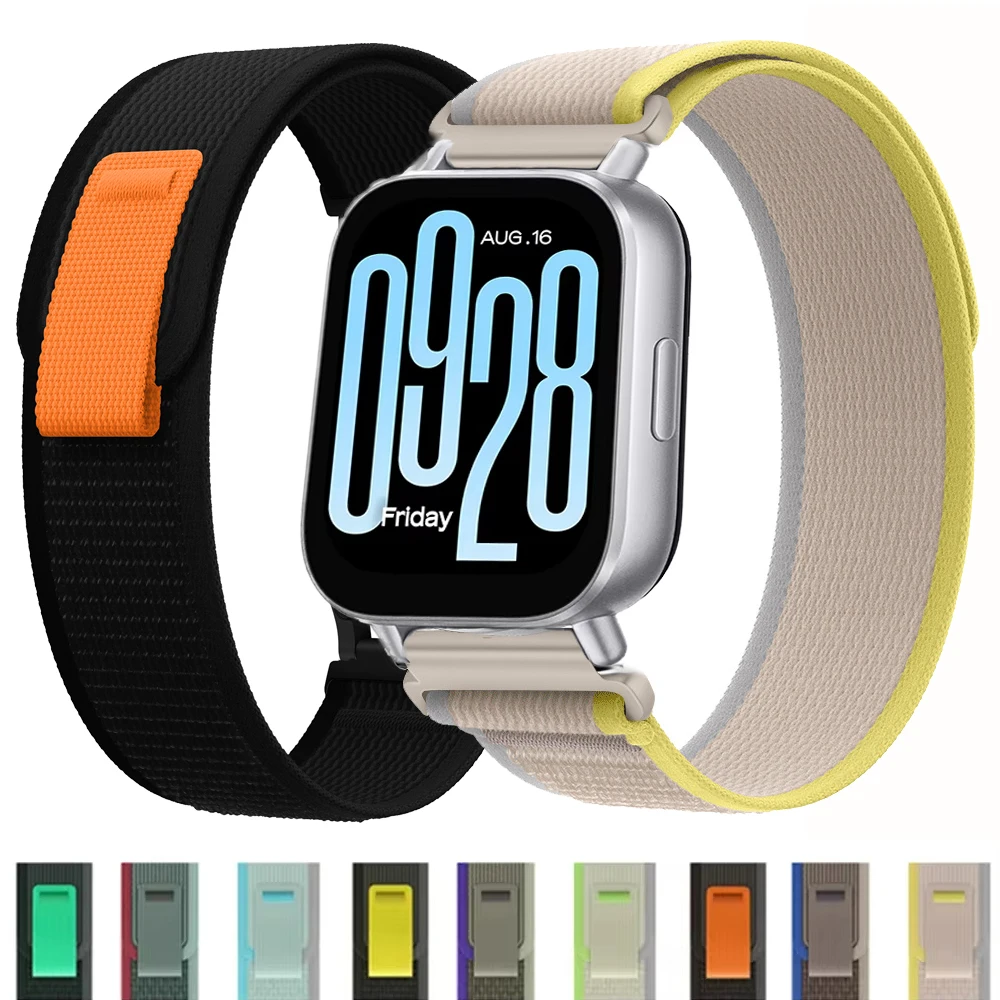 22 mm Trail Loop Strap für Xiaomi Redmi Watch 5 Active/5 Lite Sport elastisches Nylonband für Redmi Watch 3 Active/3 Lite Armband