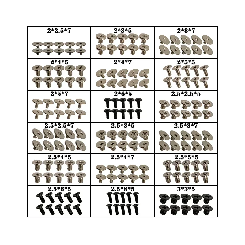 For DELL Sony Toshiba Lenovo Samsung ACER ASUS MSI HP Notebook Computer Repair Screws Kit Laptops Hinges ScrewsLaptop Screw Set