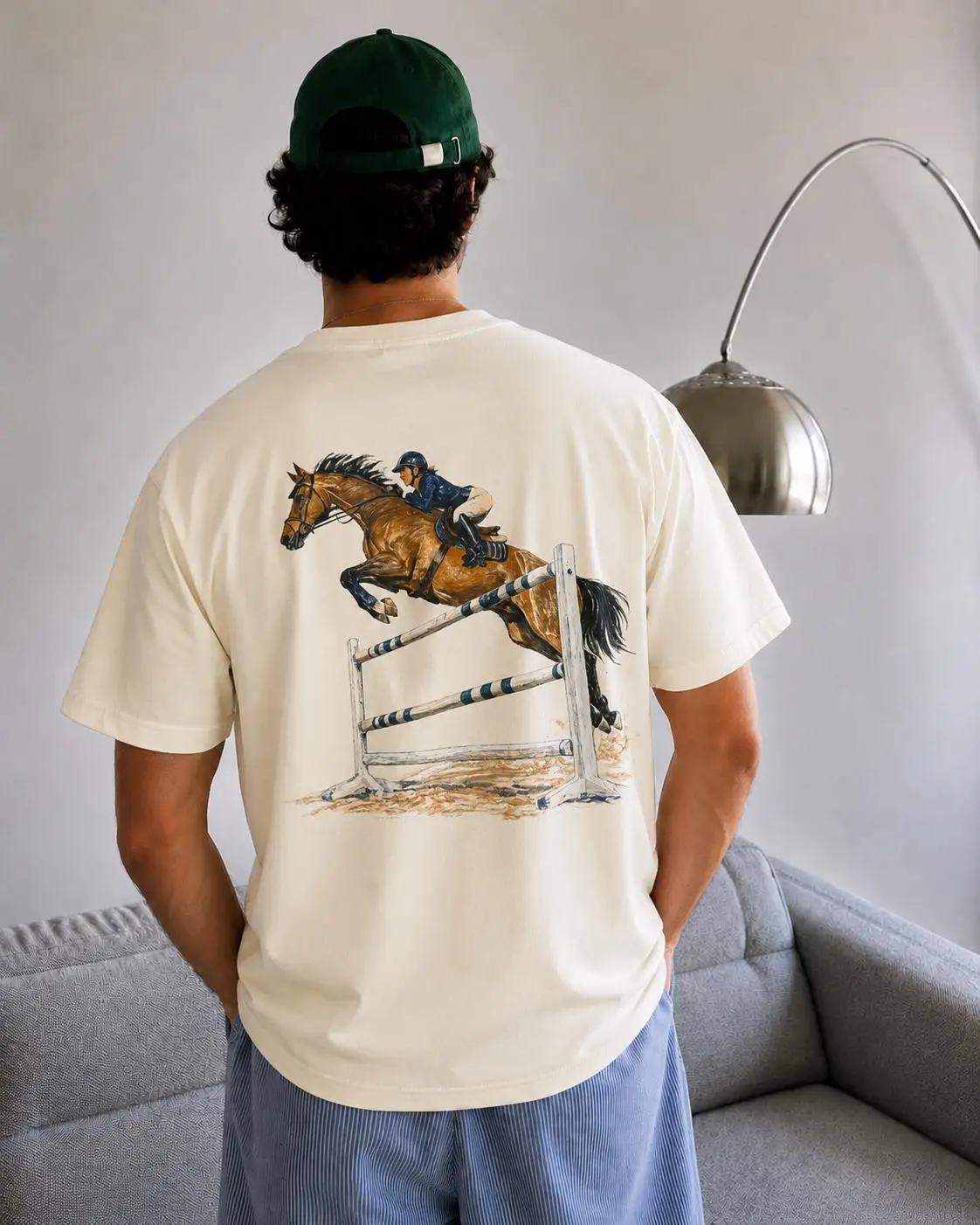 Show Jumping Horse T-Shirt Equestrian Shirt Hunter Jumper Tee Horseback Riding Gift Horse Lover Graphic Tee Riding Apparel