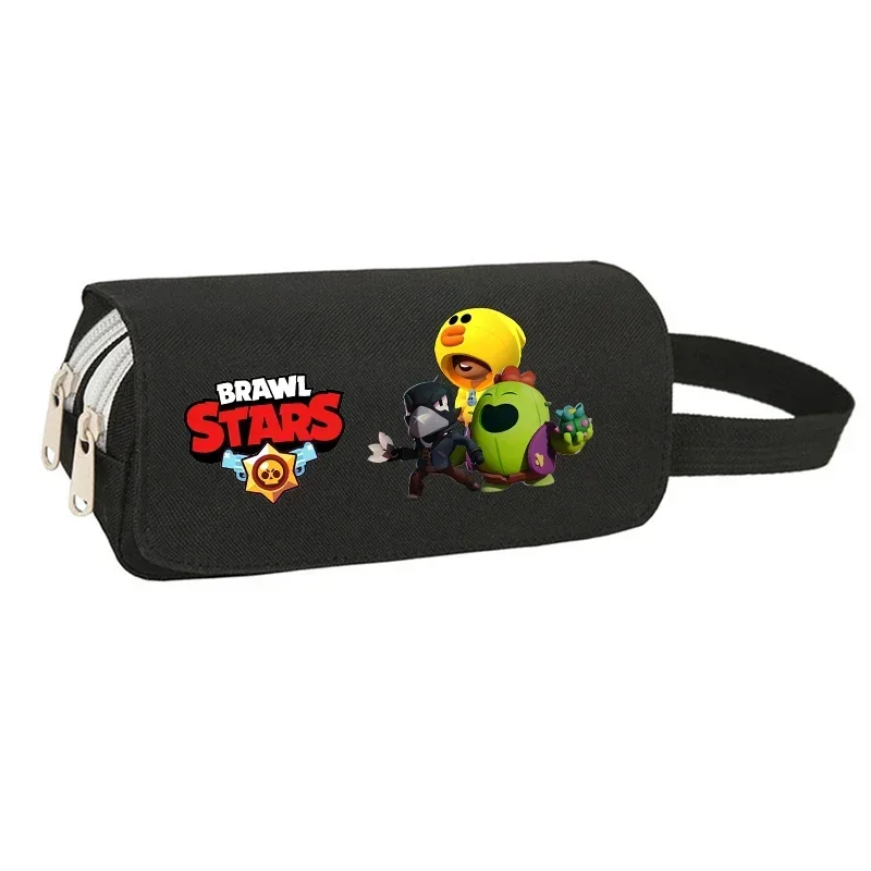 Cartoon Leon Spike Pencilcase Crow Hot Game Pencil Case  Anime Figure Pen Box Student School Supplies Kids Stationery Pen Case