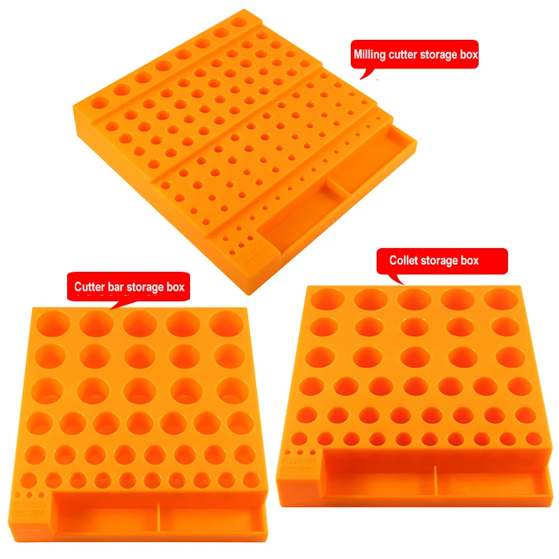 

84 Holes Multifunctional Thickened Milling Cutter Reamer Drill Bit Storage Box Tool Accessories Organizer