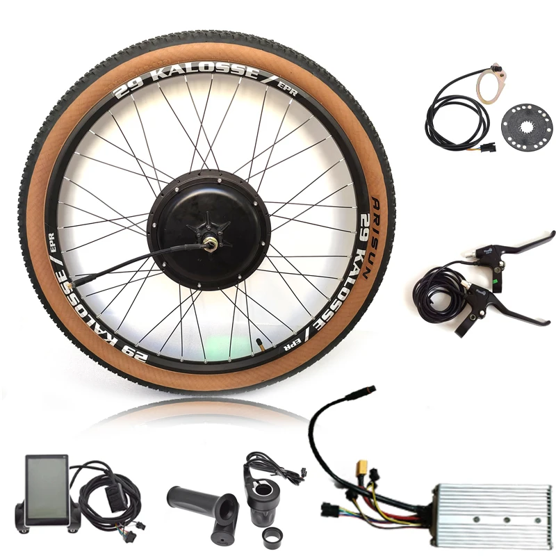 

Free Shipping Electric Bike Wheel Motor 48V 1000w Brushless 135mm Dropout 26/27.5/29ER E Bike Wheels