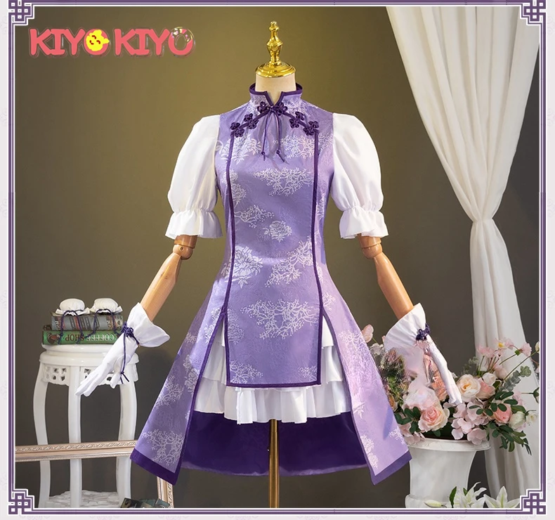 KIYO-KIYO Puella Magi Madoka Magica Akemi Homura Dress Cosplay Costume Akemi Homura Chinese Cheongsam Halloween Costumes