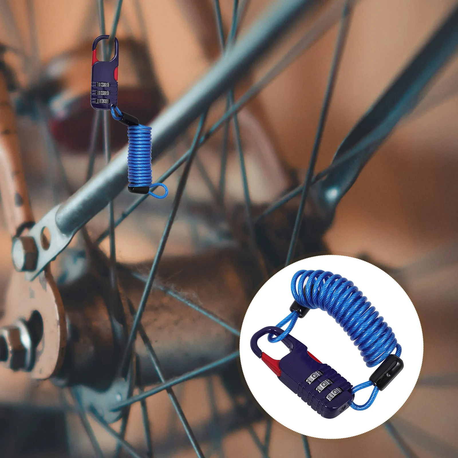 

Password Bicycle Riding Cable Lock Bike Wire Replacement Rider Flexible Device Equipment Supply Cycling