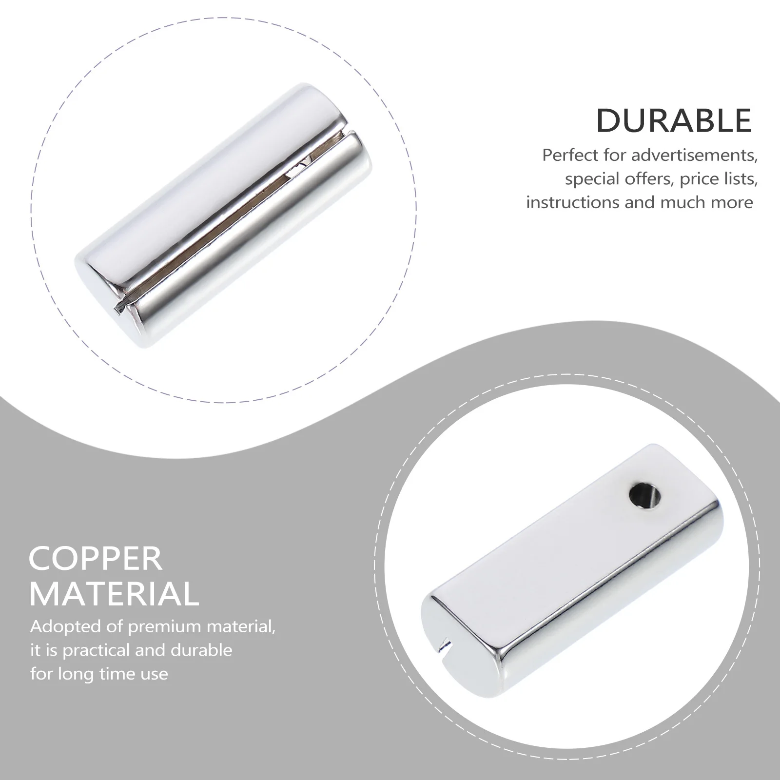 

2pcs Metal Label Clamp Price Tag Clips For Supermarket Display Sign Holder Restaurant Office Wedding Menu Card Advertising Clip