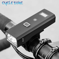 Intelligent Light Sensor Bike Headlight Digital Display Bicycle Front Light Type-C Rechargeable 4 Modes Lamp Cycling Accessories