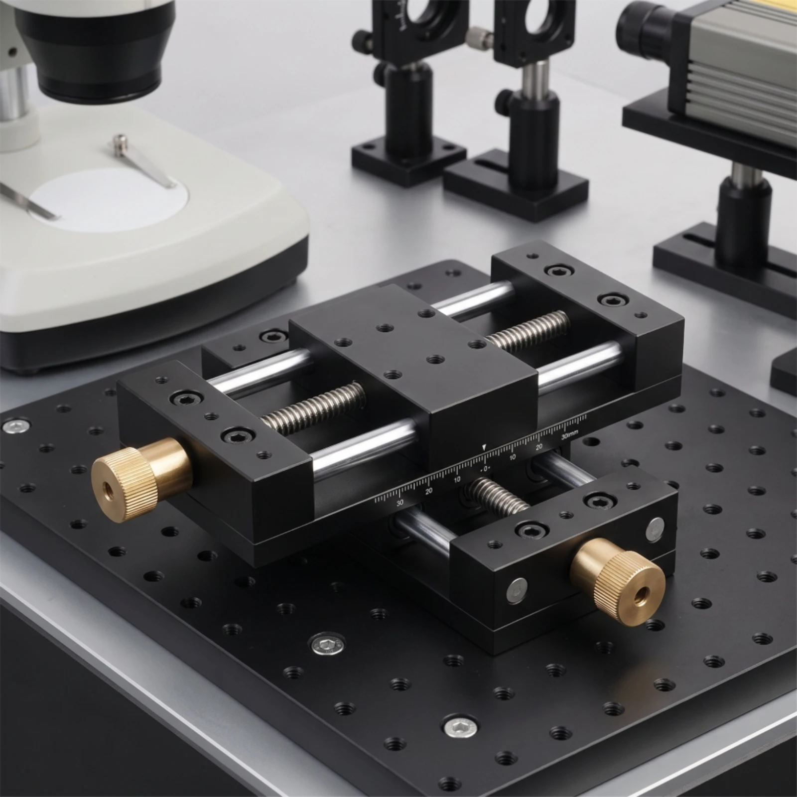 Precision Displacement Stage Compact Manual Linear Stage Linear Guide Slide Table Slimline Sliding Table Rigid