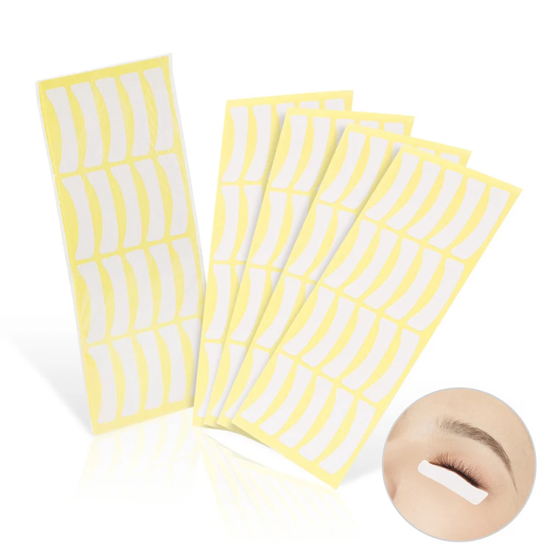 200pcs Eyelash Extension Eyelashes Patches Under Eye Isolation Pad Grafting Eyelash Stickers Medical Non-woven Fabrics Eye Patch